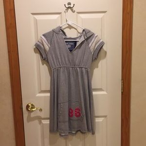Hoodie short sleeve dress